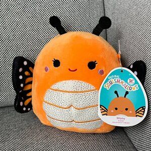 NWT Mini 5" Mony Orange Monarch Butterfly Squishmallow